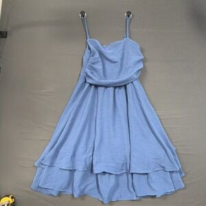 EXARUS Girls Summer Dress Teen Sundress Ruched Layered Ruffled 14y
